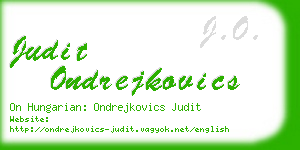 judit ondrejkovics business card